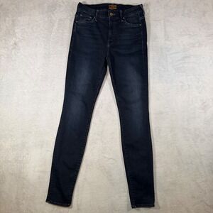 Mother High Waisted Looker Jeans Coffee Tea or Me Dark Wash Skinny Denim Size 28